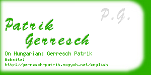 patrik gerresch business card